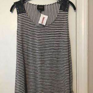 NWT soft & flowy striped tank top